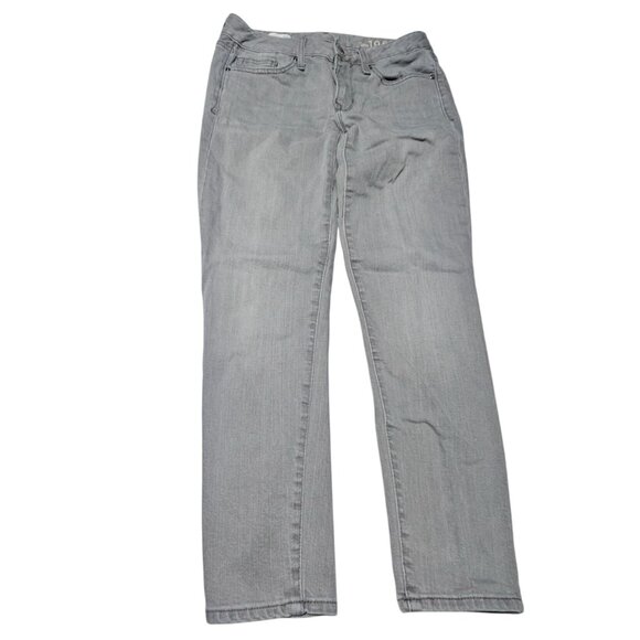 Gap 1969 Always Skinny Jeans Womens Size 27 Low Rise Gray Denim Pants - Picture 2 of 5